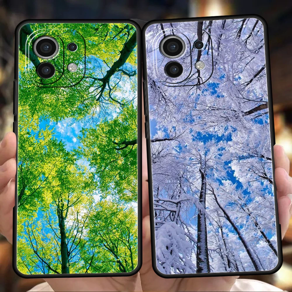 

Trees And Nature Phone Case For Xiaomi Mi X3 X4 NFC F3 M3 M4 GT Note 9T 10T 10 11 Ultra 11T 12 12T Pro Lite 5G Silicone Shell