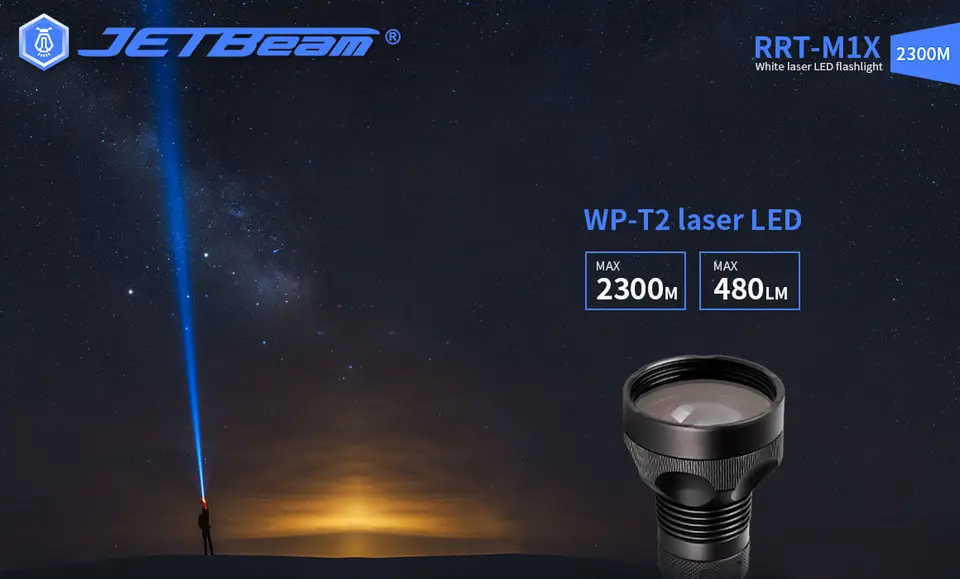 ジェットビーム RRT-M1X レーザーLED懐中電灯 480lm - AliExpress