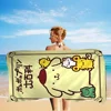 P-PompompurinS Microfiber Printed Beach Towel Mountain Climbing Yoga Beach Swimming Running Absorbent Soft Towel 4