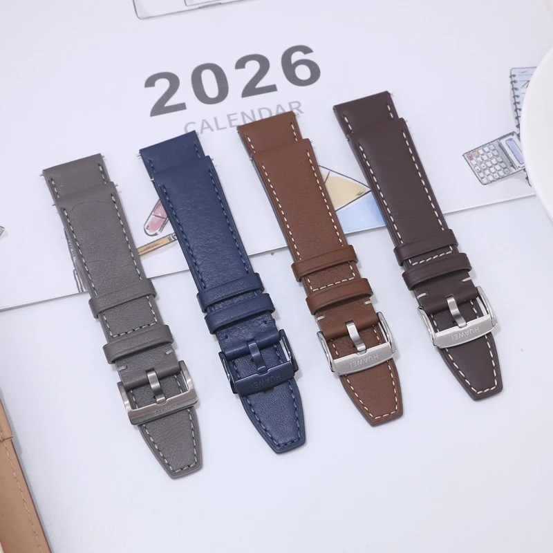Premium Leather Watch Strap - 22mm, Vegan-Friendly