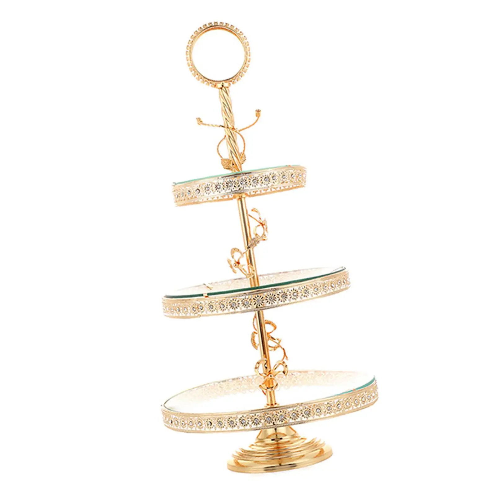 Storage Tray Dessert Tower 3 Layer Organizer Fruit Plate Serving Self-Help Cake Stand for Home Gift Decoration Snack Party