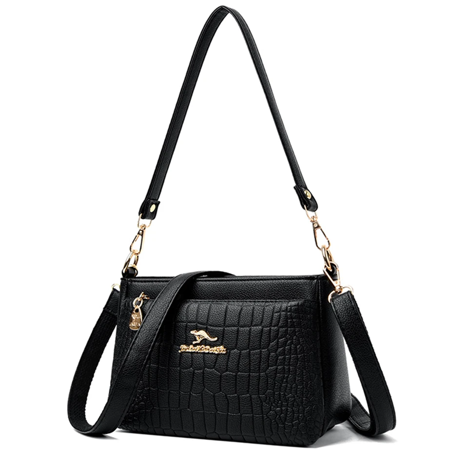 Classic Fashion High Quailty Leather Messenger Bags Luxury Designer