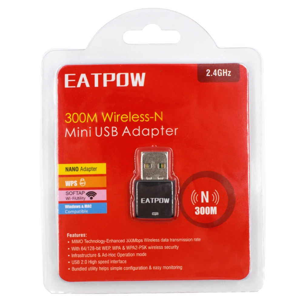 EATPOW 2.4GHz Network Card Chipset RTL8192 USB Wireless Wifi