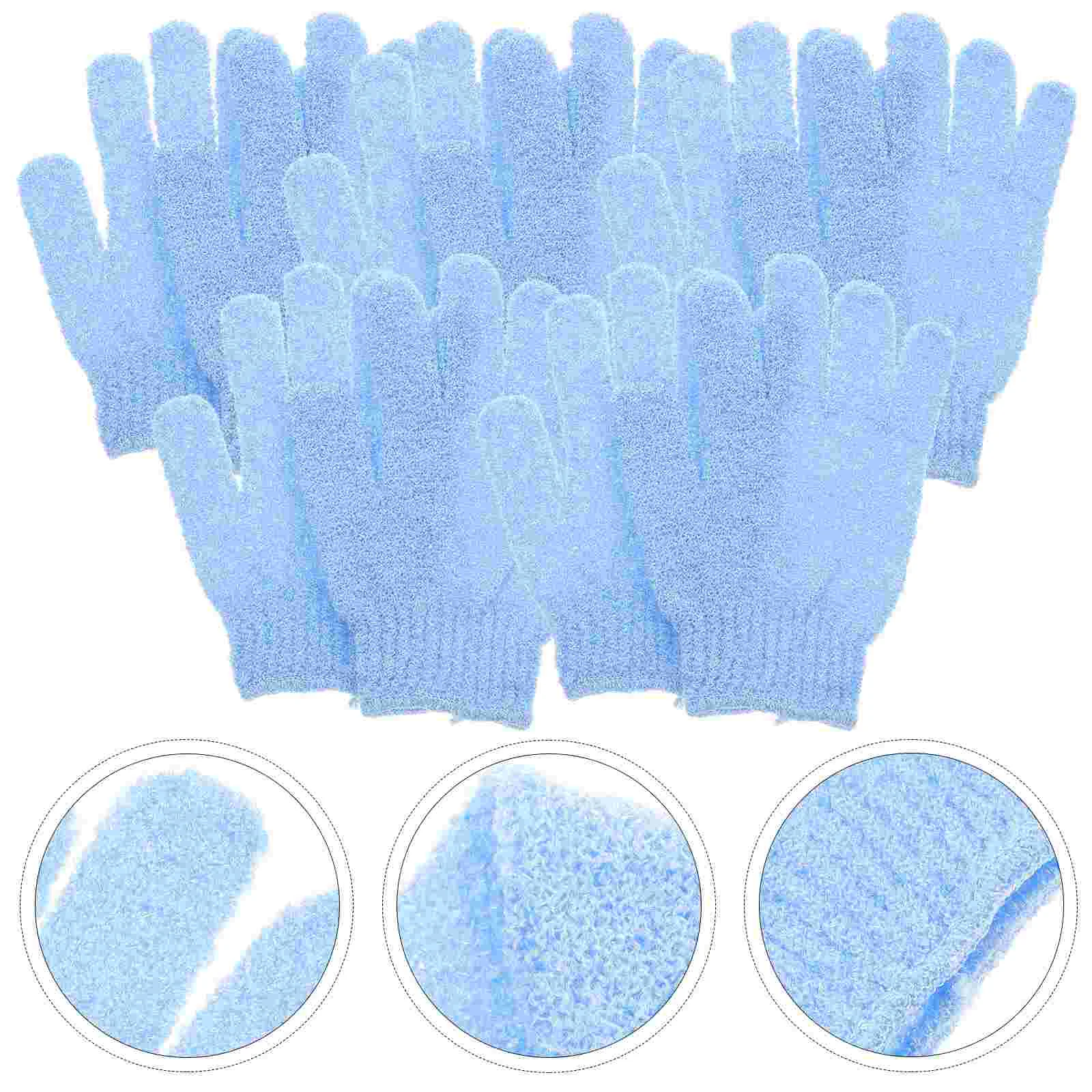 

10Pcs Nylon Bathing Gloves Body Exfoliating Gloves Body Scrubbing Gloves