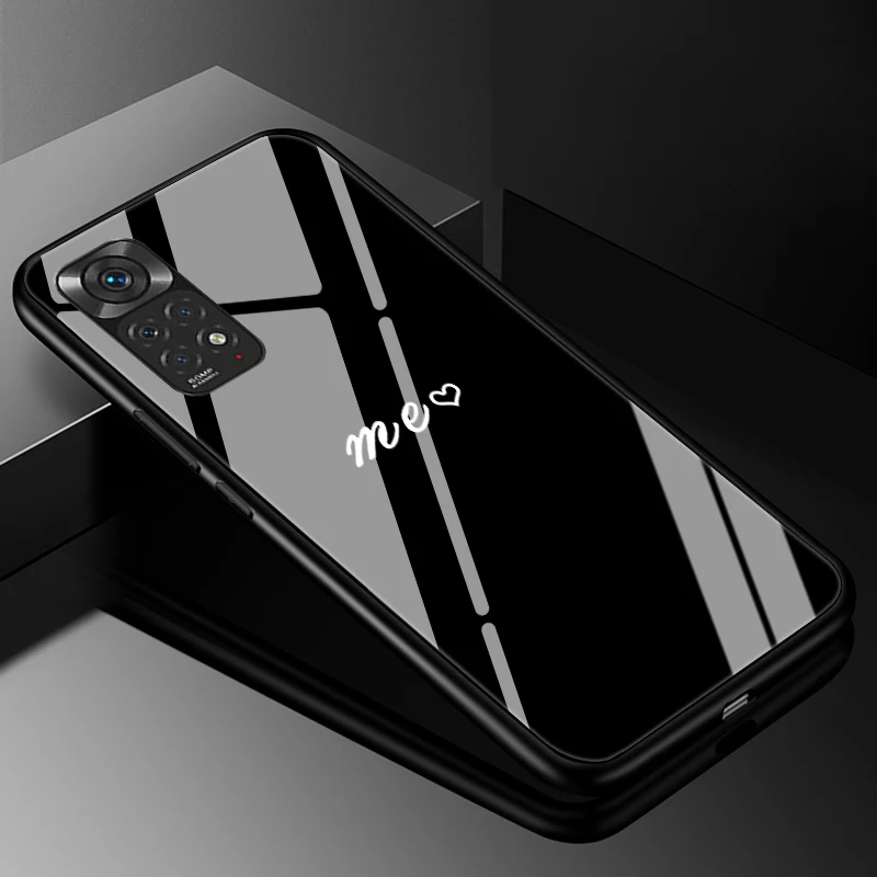 Premium Tempered Glass Hard Back Cover - Sleek Protective Case with Enhanced Durability