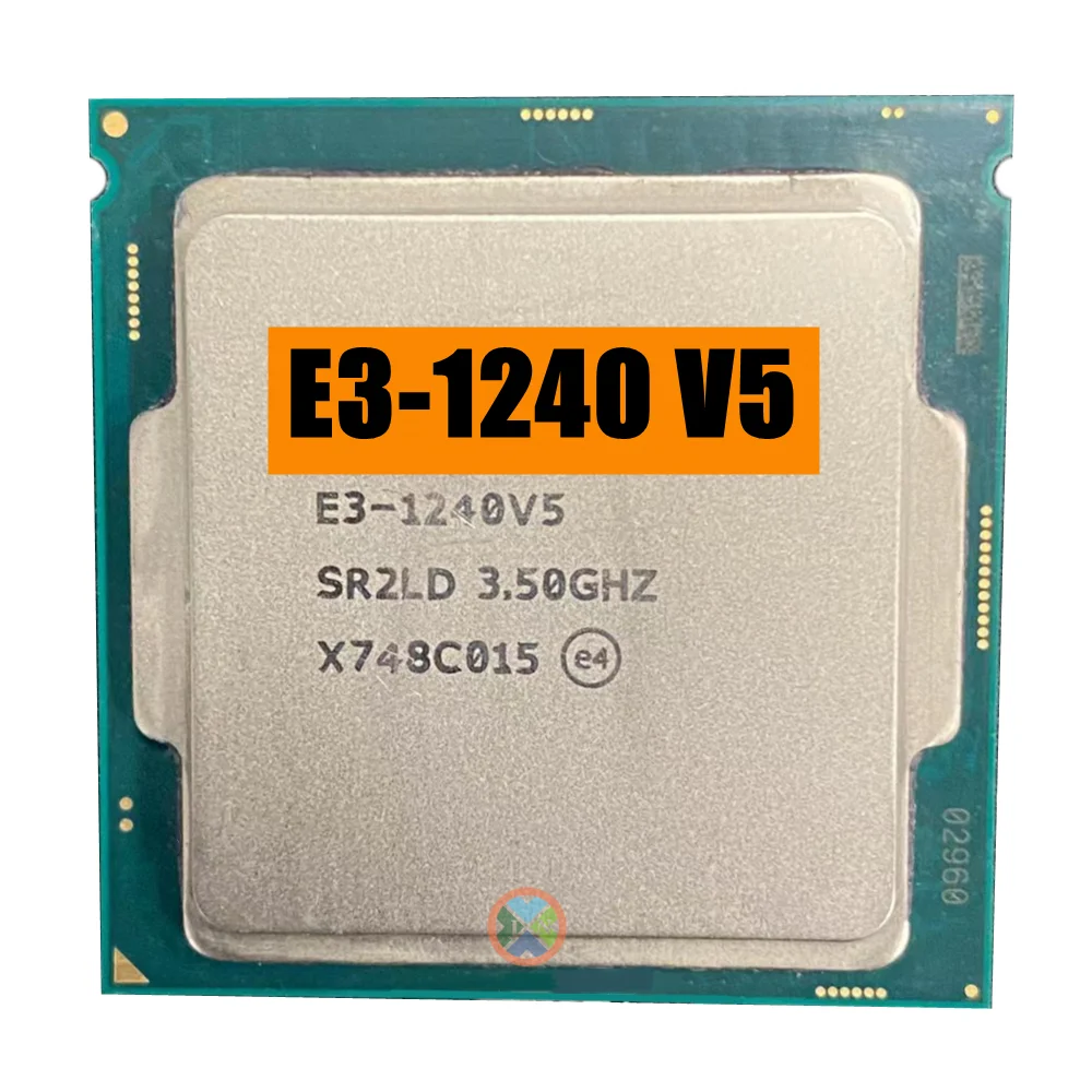 Cpu Xeon E3-1240V5 Processore 3.50Ghz 8M 80W Quad-Core E3 1240V5 Socket 1151 Spedizione Gratuita E3 1240 V5 E3-1240 V5