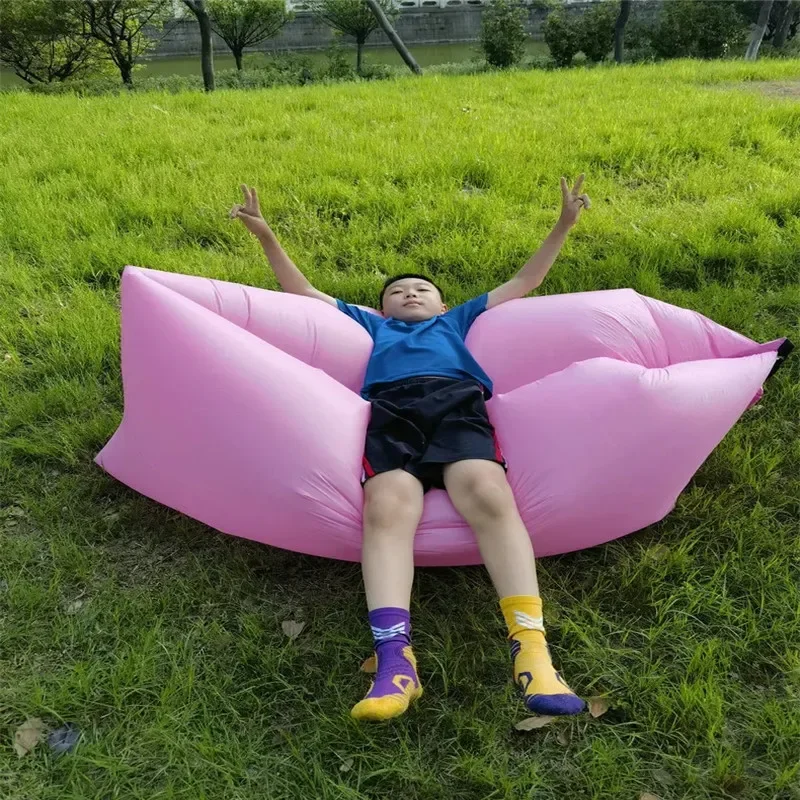 Outdoors Camping Inflatable Toys Sofa Ultralight Portable Air Lazy Bags Beach Folding Lounger Chair Garden Waterproof Furniture 5