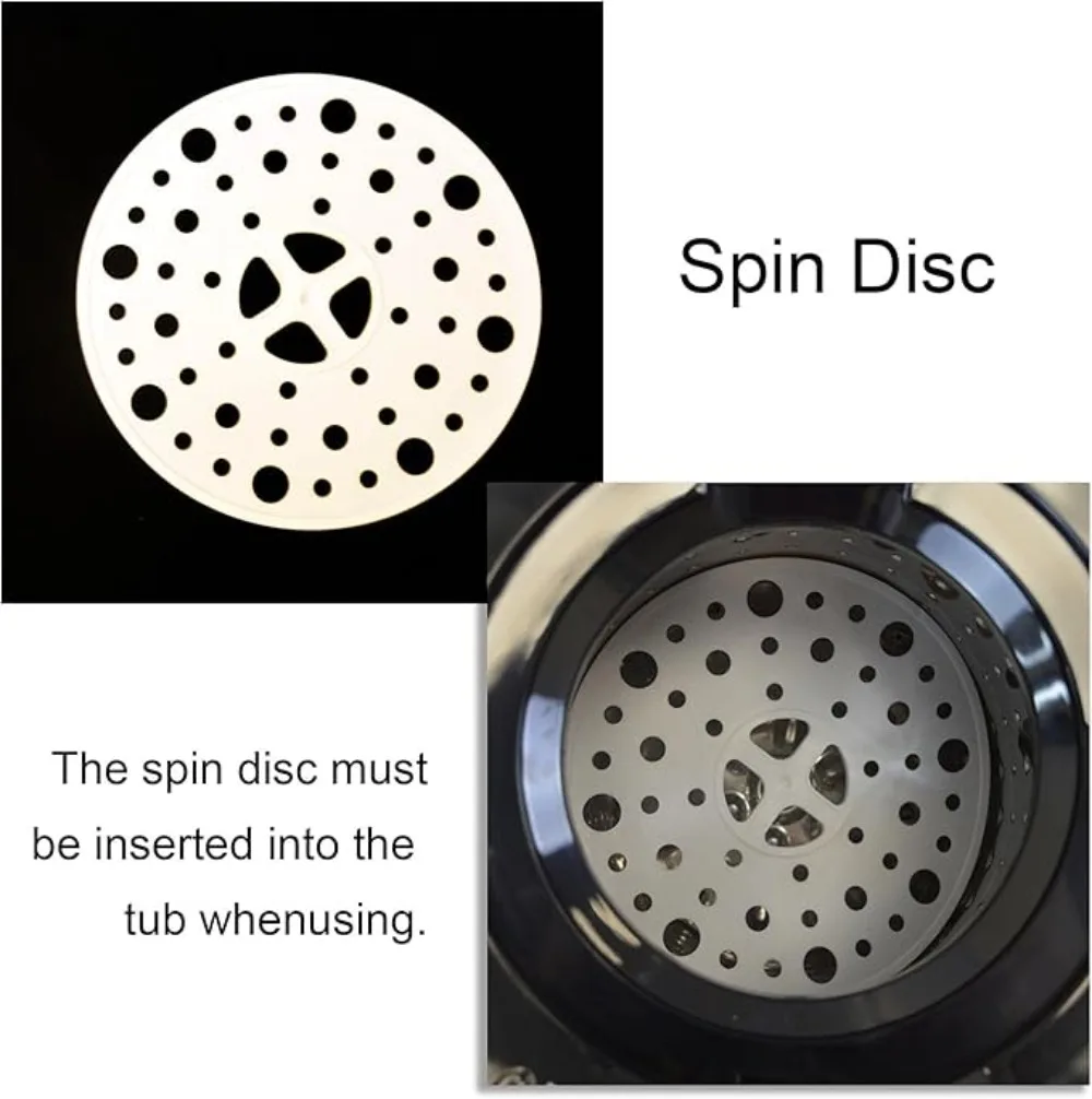 3200 Rpm Portable Spin Dryer 110V/22lbs Stainless Steel Drum To Ensure Long Life Easy Mobility and Portable