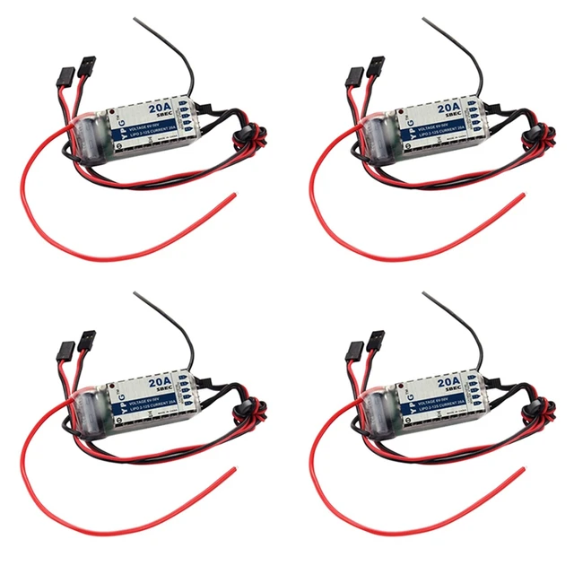 4X YPG 20A HV SBEC for RC Model Airplane No Programming Model Remote Control Toy YPG Series 20A SBEC Brushless ESC