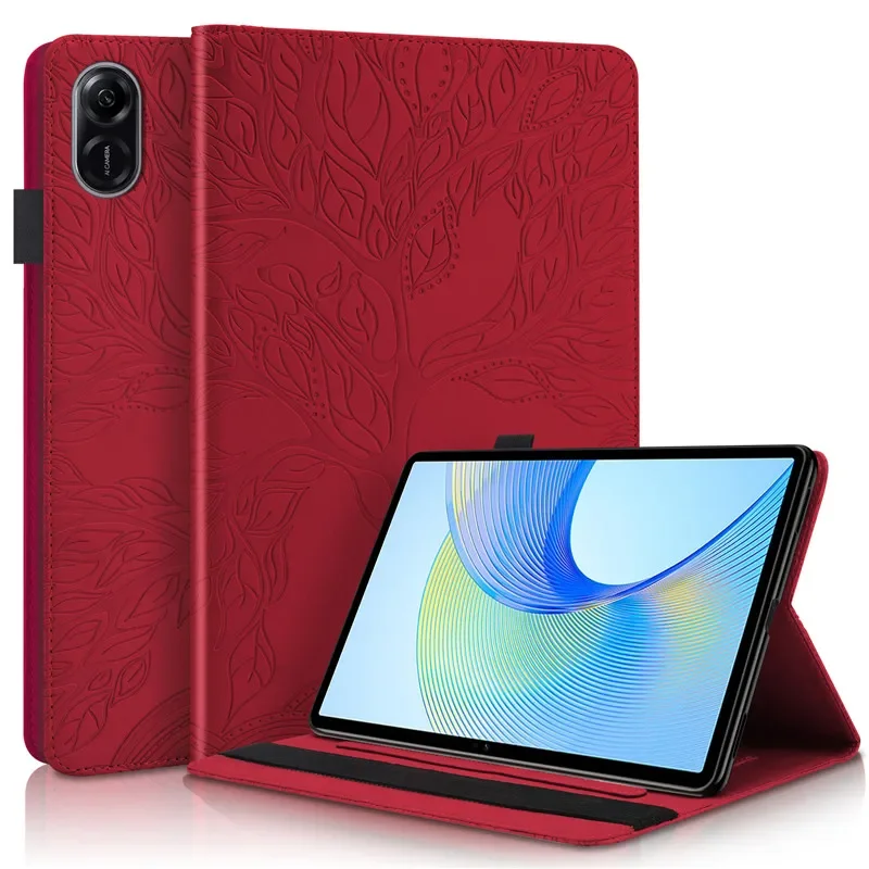 Flip Wallet Stand Case para Honor Pad Tablet Cover em Relevo Árvore x9 115 - Imagem 6