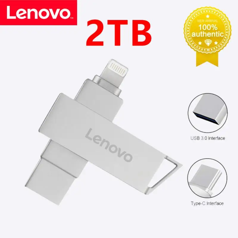 

Lenovo 2TB USB Flash Drive 2 in 1 Lightning Pen Drive 1TB For iphone ipad Android OTG Pendrive Memory Stick for ps4 laptop