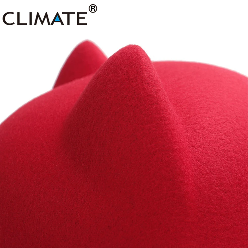 Women Fedora Hat Cat Ear Fedora Fascinator Girls Cap fashion hat