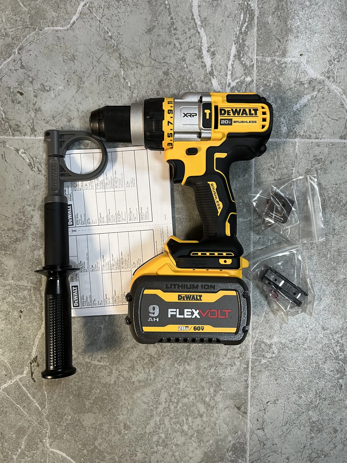 DEWALT DCD999 20v MAX 1/2” 3 Speed Hammerdrill - BRAND NEW -  Includes 9.0AH battery motor 18v used good for dewalt dcd996 dcd997 dcd998 dcd999 dcd991