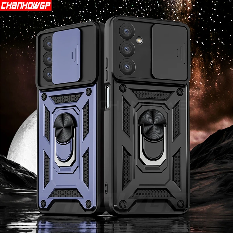 A14 A54 Case Armor Magnetische Metalen Ring Shockproof Back Cover Voor Samsung Galaxy A14 A54 EEN 14 54 5G 4G Bumper Telefoon Gevallen Fundas_voghion.com