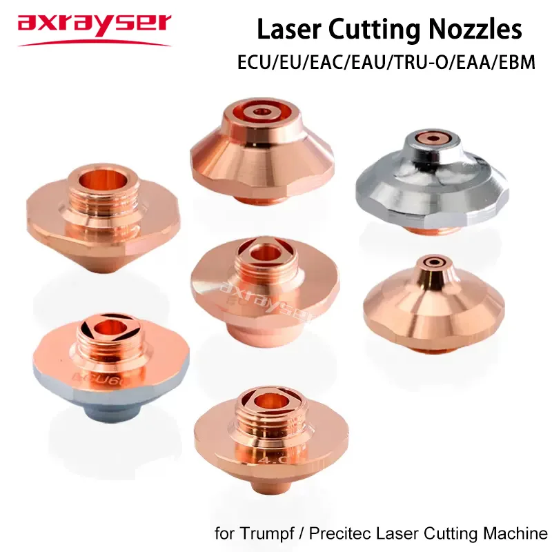 Laser Nozzles EAA EAC EAU EBM ECU EU Type for Trumpf Precietc Laser Head Fiber Cutting Machine Parts Double Single Axrayser OEM
