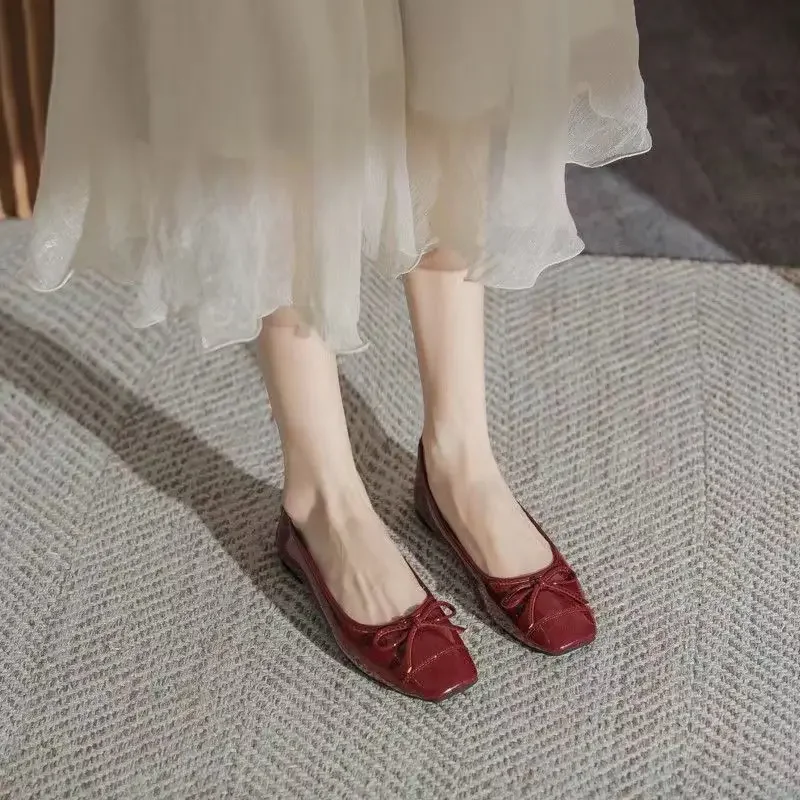 CC 26 Flower-shaped Ballet Flat Silver Sheepskin 593166