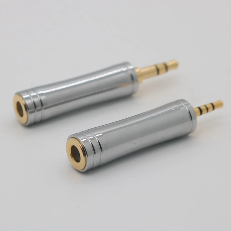 Xinhs-adaptador sem Cabo Shell de Metal Banhado a Ouro Plug 25 44 Feminino para 35 Masculino 25 Aço Inoxidável - Image 6