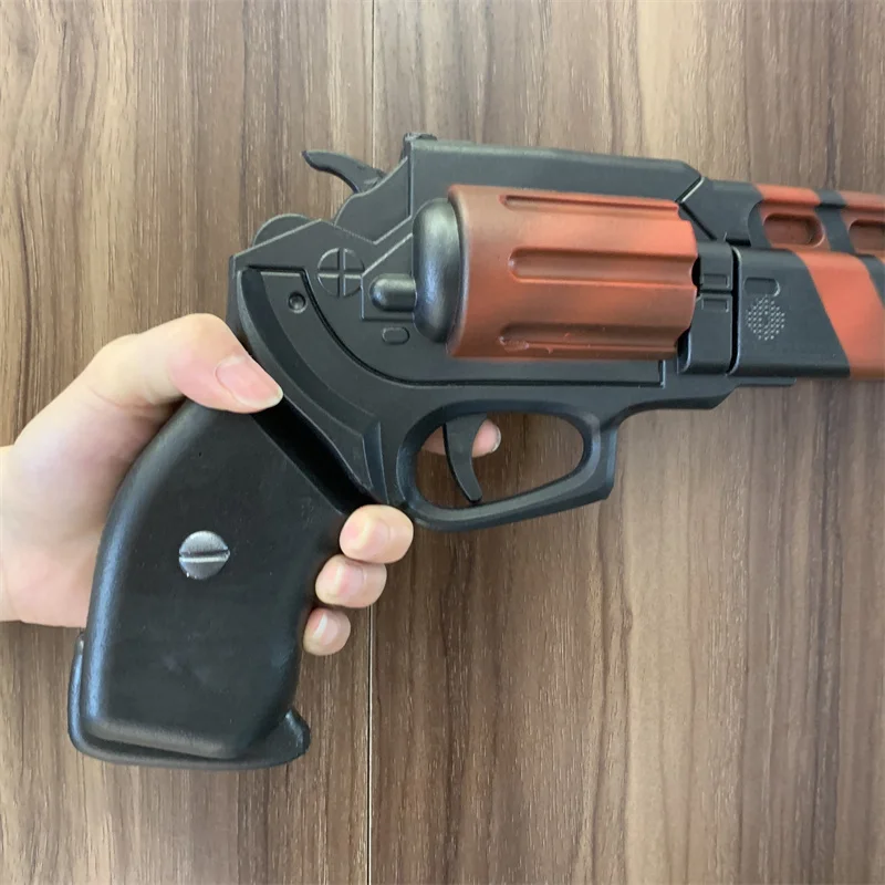 Big Revolvers Destiny Warriors Weapon Red Camouflage Gun 1:1 Cosplay Safety PU Gift Outdoor Toy Rubber No Shooting
