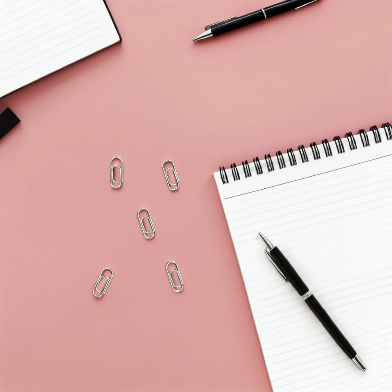 200Pcs 작은 금속 종이 클립 0.59 인치 사무실 학교용 미니 종이 고정 장치 홈 문서 클램핑 노트 정리 북마크