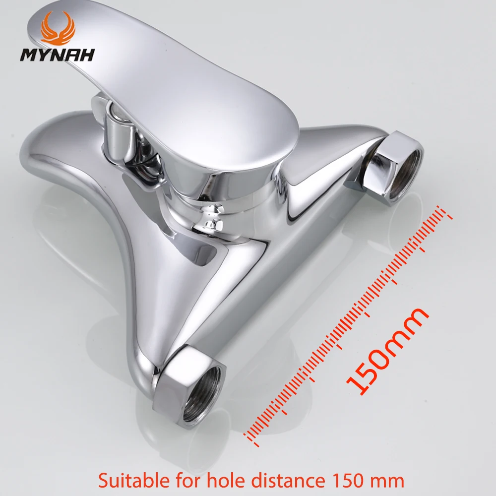Shower Set Bathtub Faucet Shower Faucet MYNAH Bathtub Faucet Unique Styling Shower Faucets Bathroom Mixer Chromed Wall Mounted Bathtub Water Taps