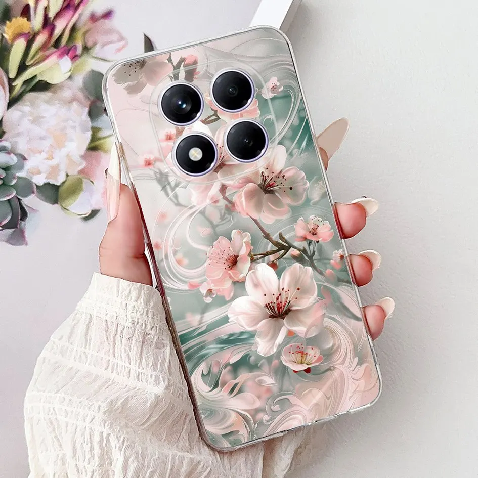 Cute Strawberry Love Heart Soft Silicone Clear Phone Case Cover