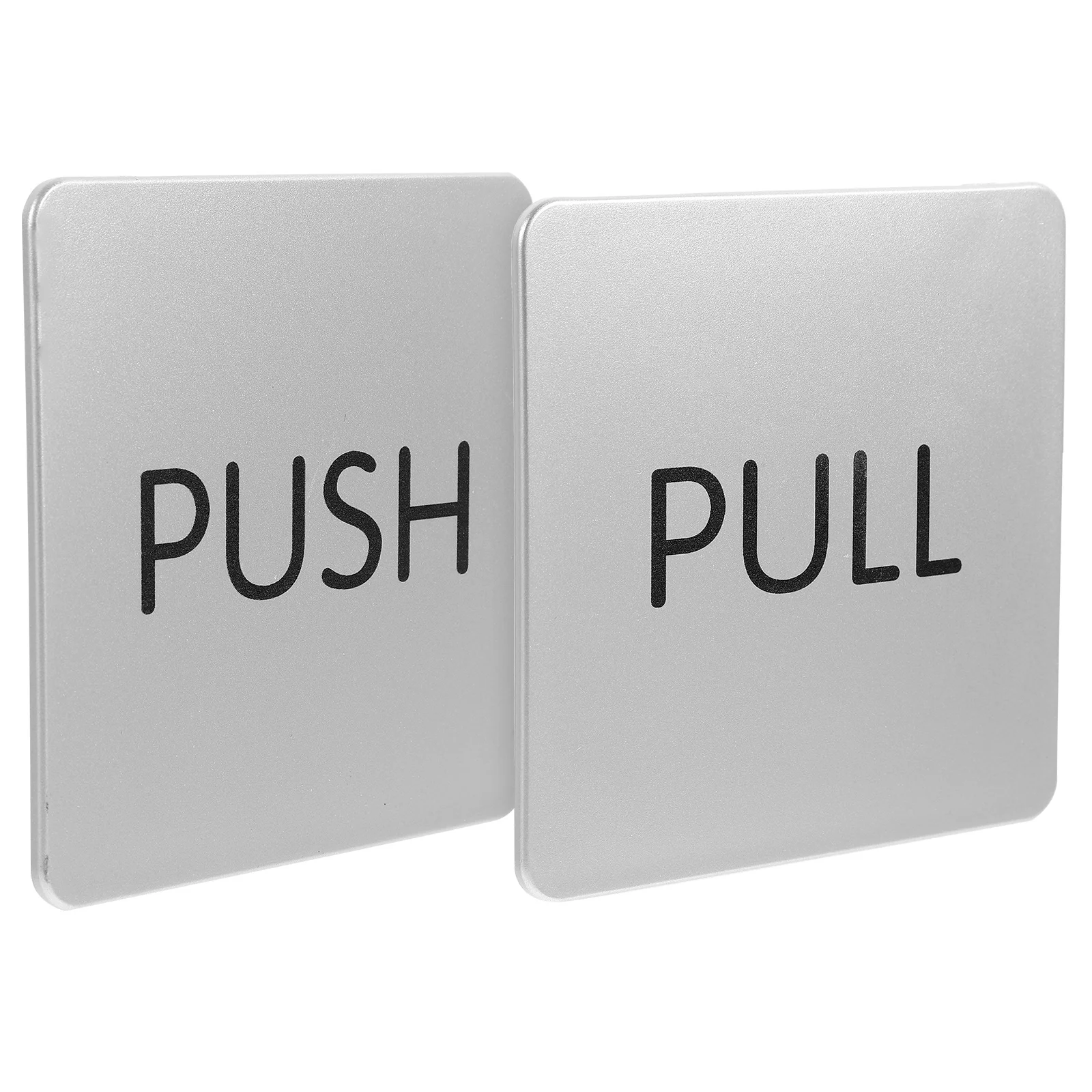 

House Sign Push for Door Glass Nail Sticker Entrance Indication Acrylic Signs and Pull Doors