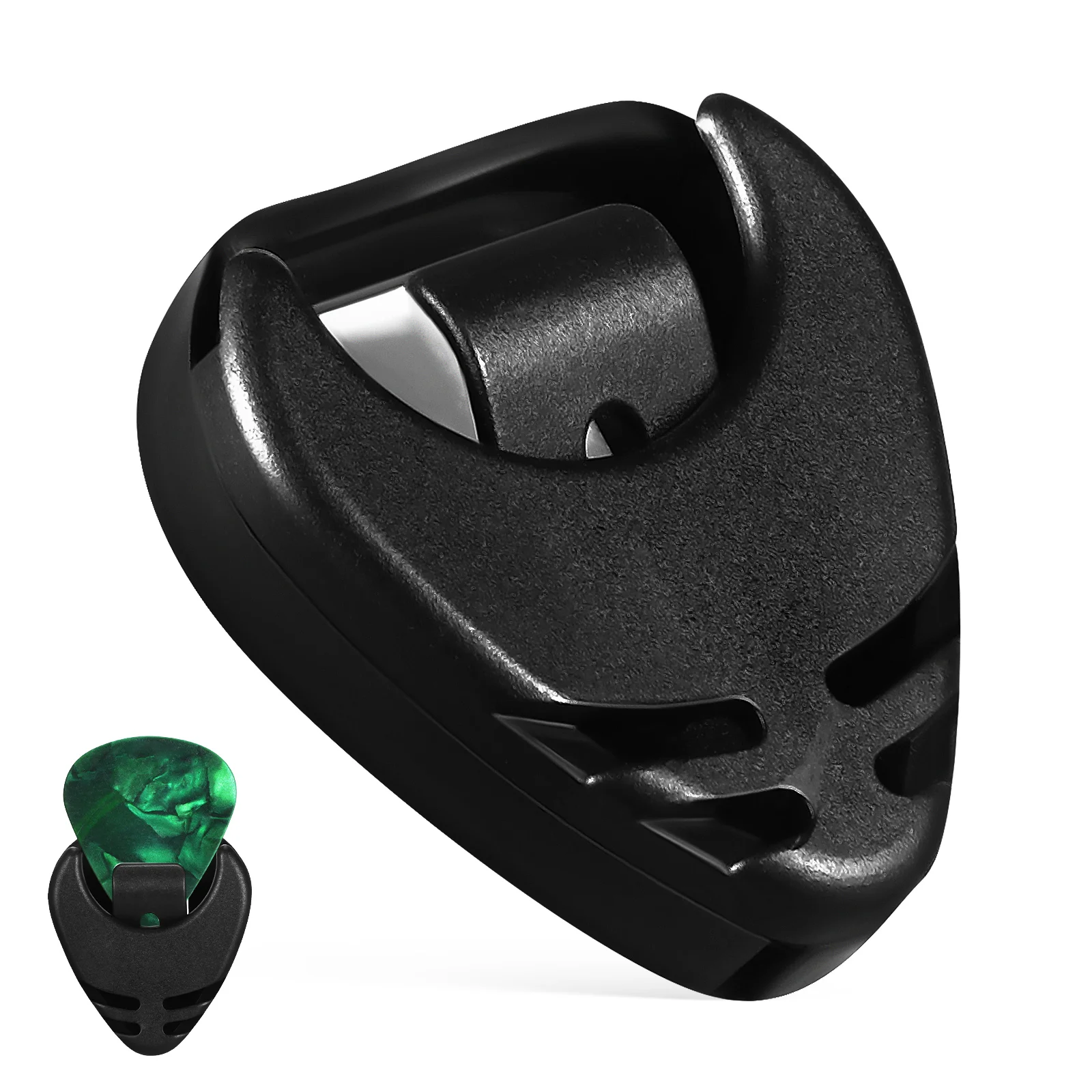 

Guitar Pick Black Holder on Bracket Electric Holders Picks Case Plastic Abs Carrying Scratch Protection