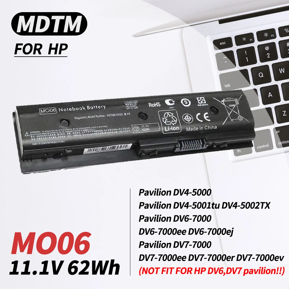 Mo06 Mo09 671731-001 Batteria Per Laptop Per Hp Envy M6-1045Dx M6-1035Dx M6-1125Dx Pavilion Dv4-5000 Dv6-7000 Dv7-7000 Dv7T-7000