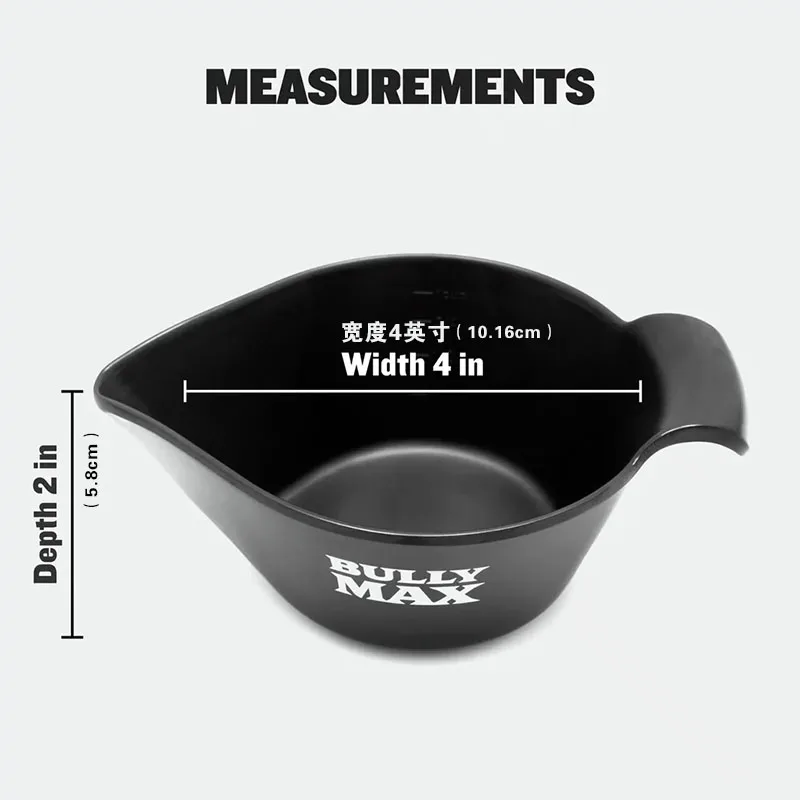 BULLY MAX Cat And Dog Food Dispenser Spoon Matte Black Mixing Dog Food Tableware Multipurpose Durable Easy To Wash