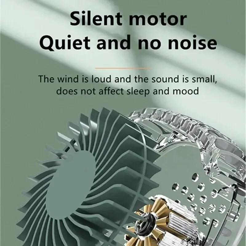 New Mini Portable Fan Portable Rechargeable Bladeless Turbo - Image 4