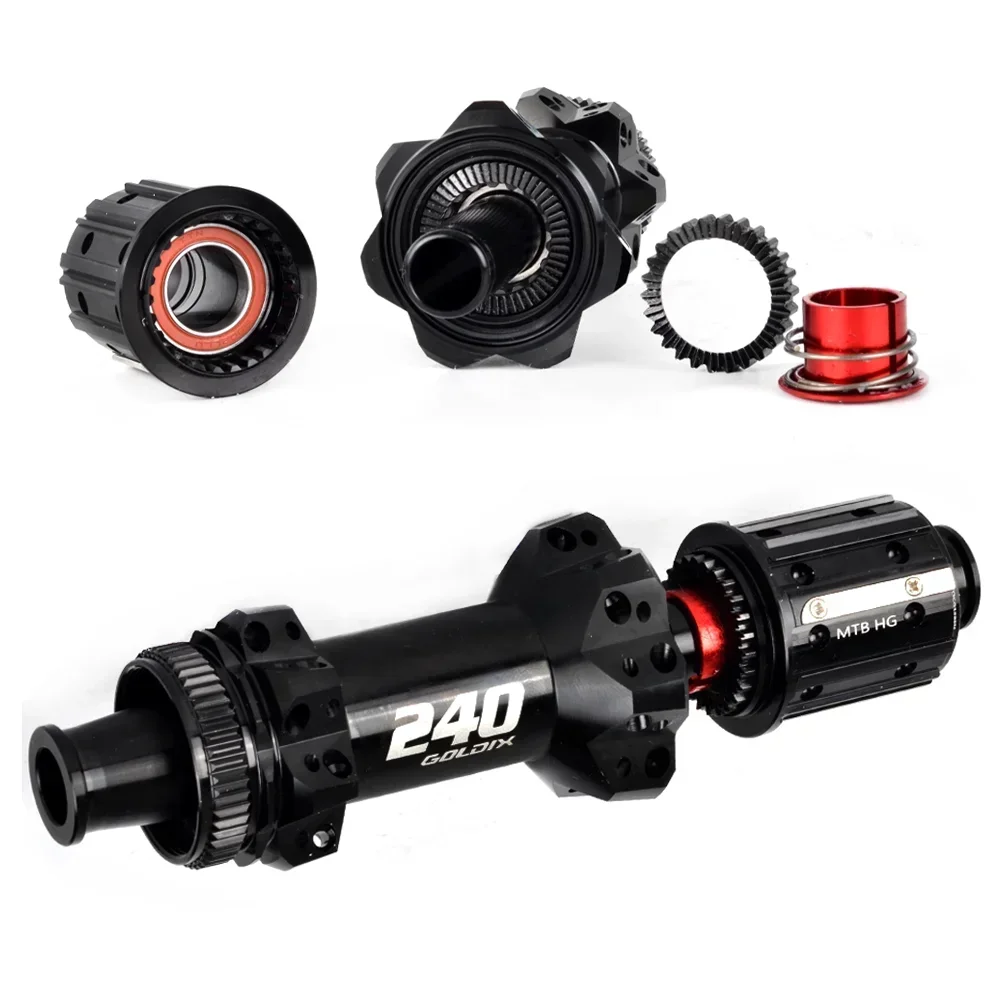 GOLDIX M240 MTB 자전거 허브 EXP52T 래칫 28H BOOST 148..
