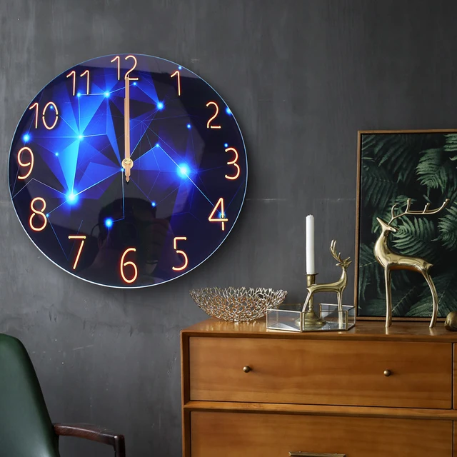 12-Inch Tempered Glass Silent Wall Clock 3