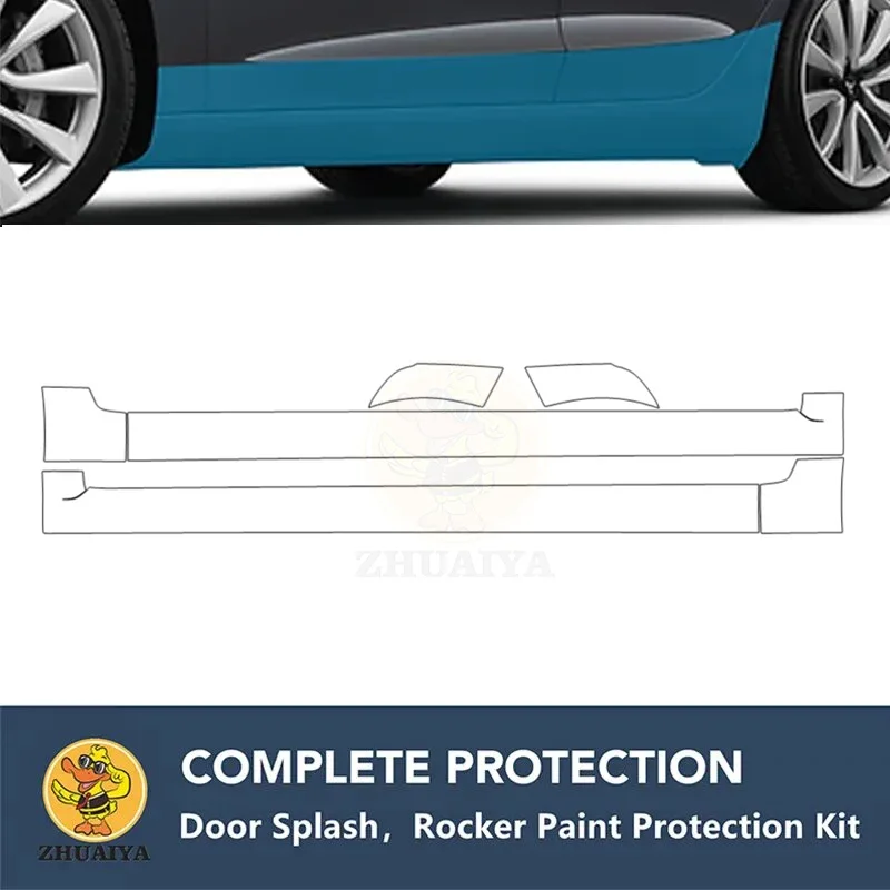 

PreCut Rocker Panels Paint Protection Clear Bra Guard Kit 7.5mil TPU PPF For AUDI RS4 BASE 2006-2011