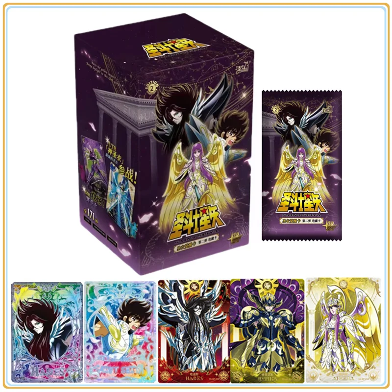 2024 Kyou Genuine Saint Seiya Cards Anime Game Saints Awaking Collection Cards Gold Saints Shining Cards Regali Per Bambini