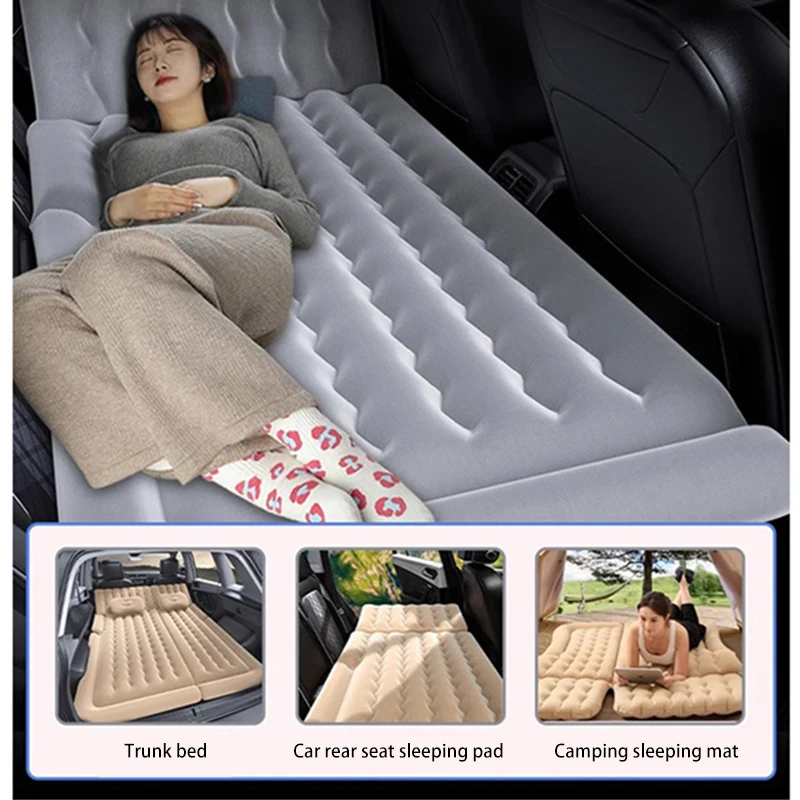 Car Air Inflatable Travel Mattress Bed For Back Seat Multi Functional Mattress Outdoor Camping Mat Automotive Accessories