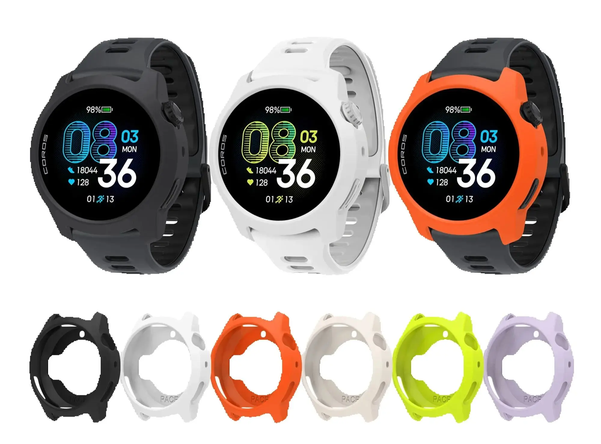 Silicone Protective Case Cover for Smartwatch – Durable Replacement Accessory with Screen Protection