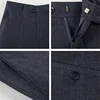 Summer Business Thin Suit Pants For Men Size 29-56 Spring Autumn Male Formal Solid Silk Long Dress Pants Baggy Office Trousers 6