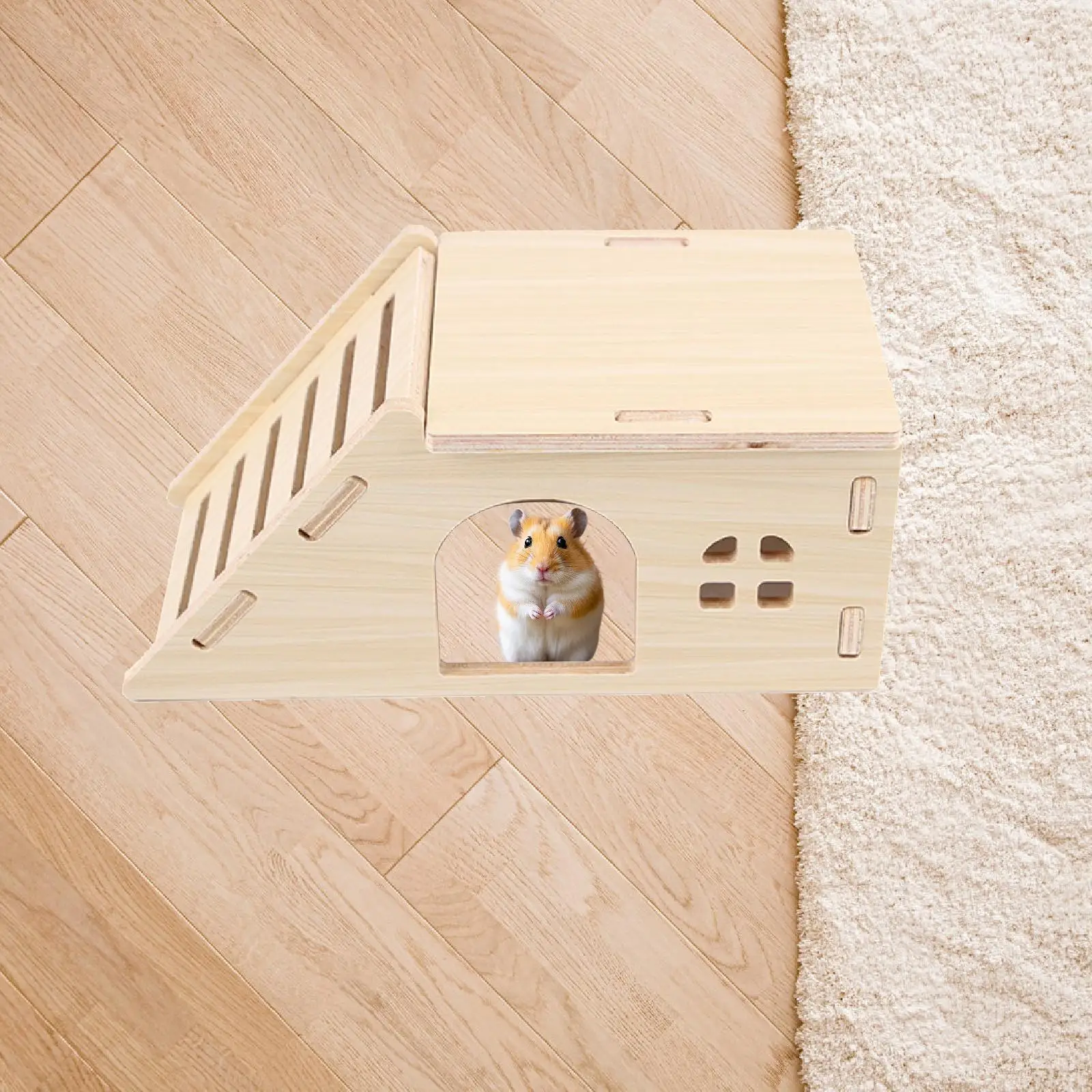 Hamster Climbing Toy Hideout Interesting Rest and Exercise Animal Climbing Stair for Similar Sized Pets Rat Gerbils Pet Gifts