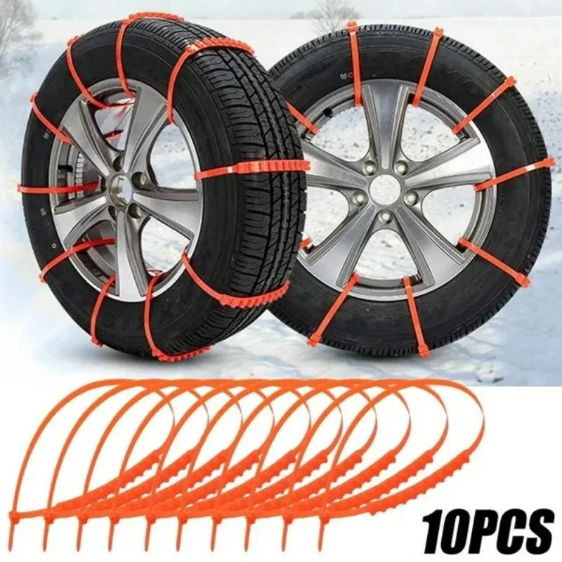 

Winter Anti Skid Snow Chains Car Emergency Wheel Anti-Slip Mud Chain Universal Adjustable Auto Outdoor Snow Tire Anti-Skid Chain
