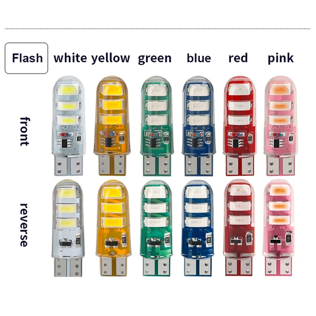 20pcs LED T10 Strobe Signal Bulbs 3