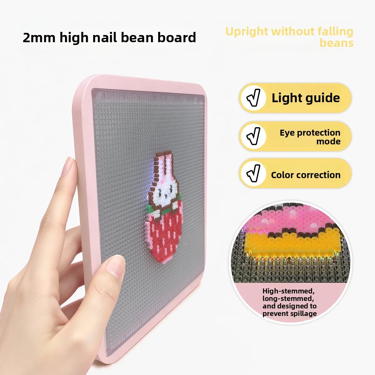 전자 스마트 LED 퓨즈 비즈 페그보드 앱 컨트롤 DIY 멜팅 비즈 공예 키트 창의적인 예술 프로젝트 선물
