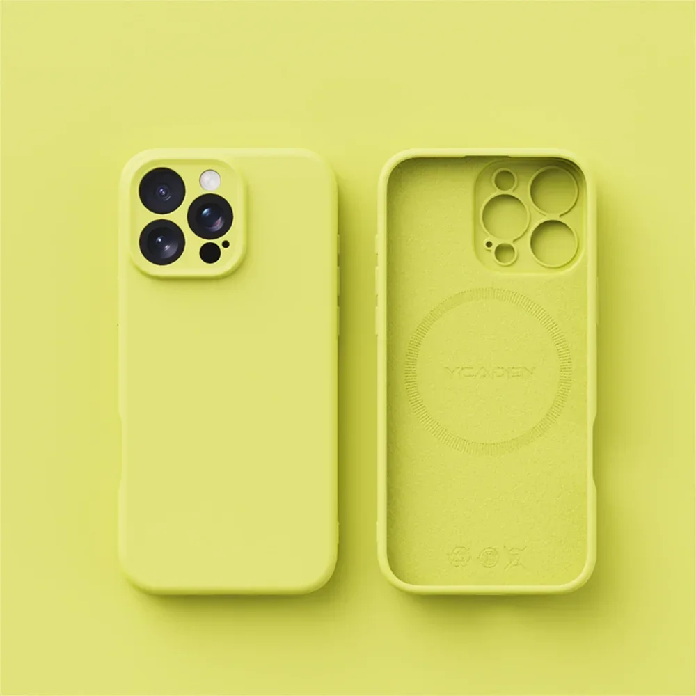 Luxury Liquid Silicone MagSafe-Compatible Phone Case - Wireless Charging Smooth Cover