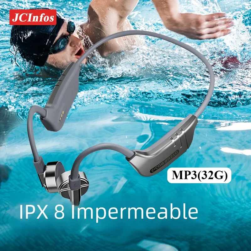 Auriculares impermeables para natación IPX8 impermeable