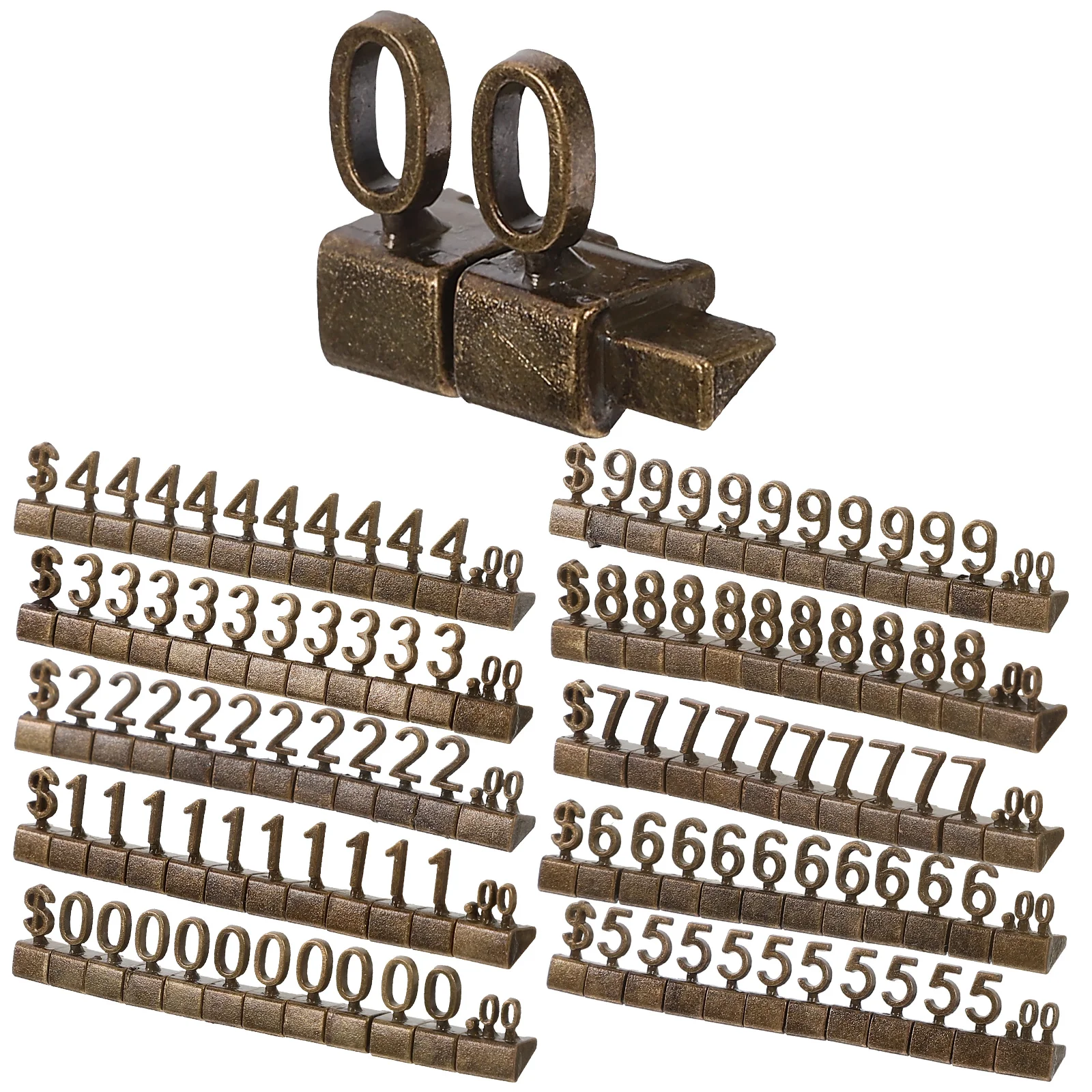 

10 комплектов, прочные рекламные этикетки, знаки, ценовые знаки, ювелирные изделия, кубики, бирки для цены, цинковый сплав