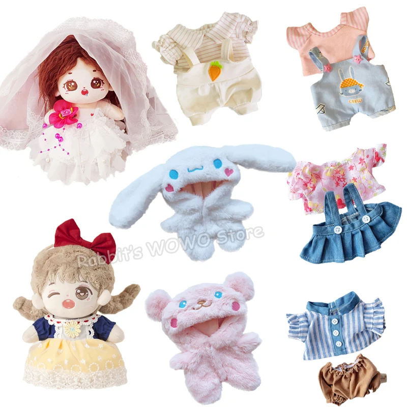 Doll Clothes for 20cm Idol Doll Outfit Accessories Maid Skirt Wedding Dress Hoodie for Korea Kpop EXO Super Star Dolls Toys Gift