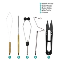 6pcs/5pcs Fly Tying Tools Combo Kit Fly Tying Vise 5