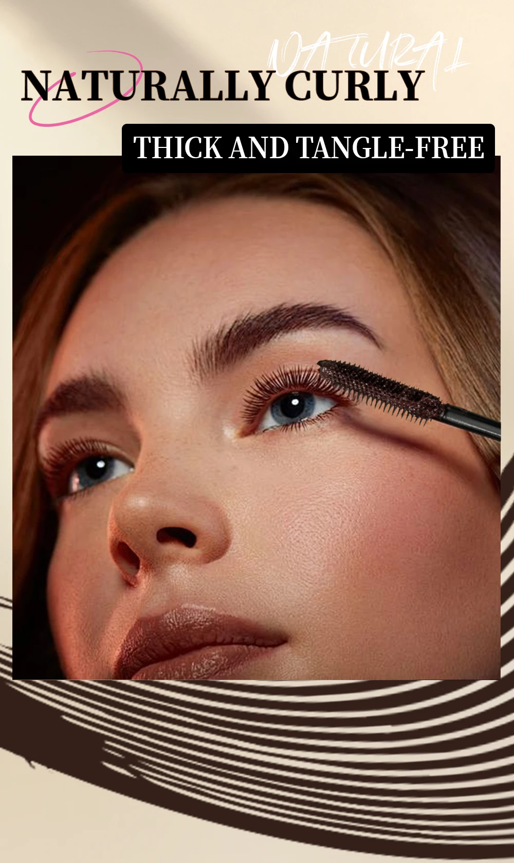 Waterproof Chocolate Brown Mascara For Lengthening And Curling_voghion.com