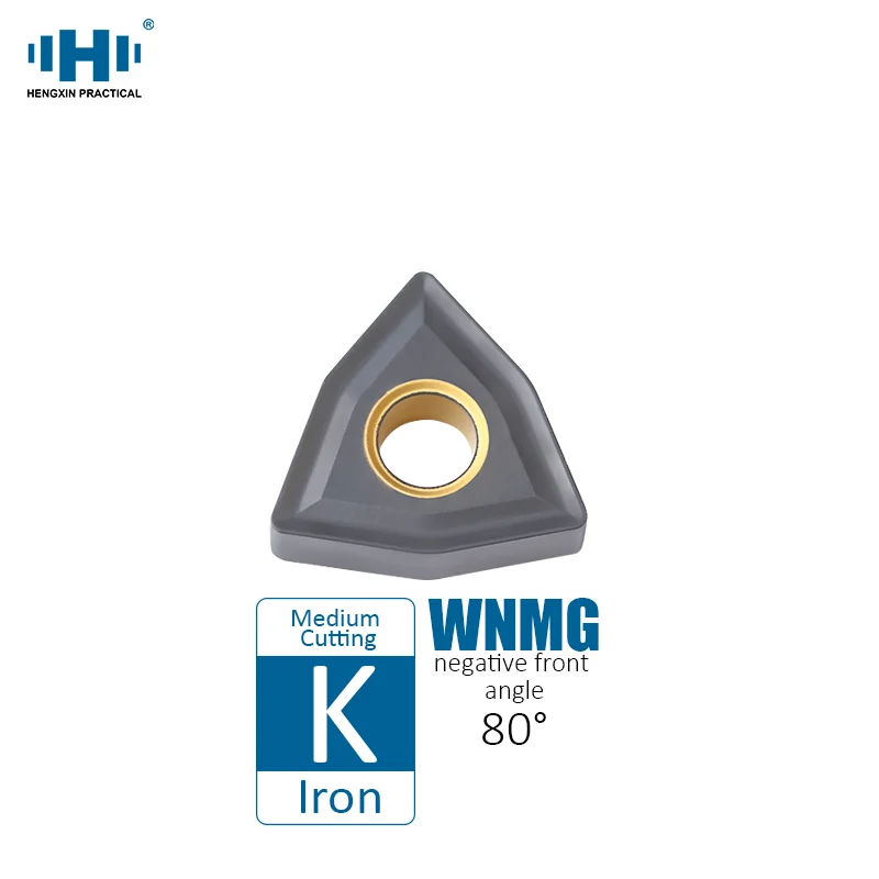 

HENGXIN Tungsten Carbide Inserts WNMG080404 WNMG080408 WNMG080412 MS WNMG I230B CVD External Turning Tools CNC Lathe Cutter Tool