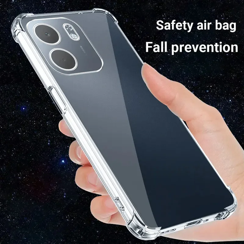 Transparent Shockproof Silicone Phone Case with Airbag Protection