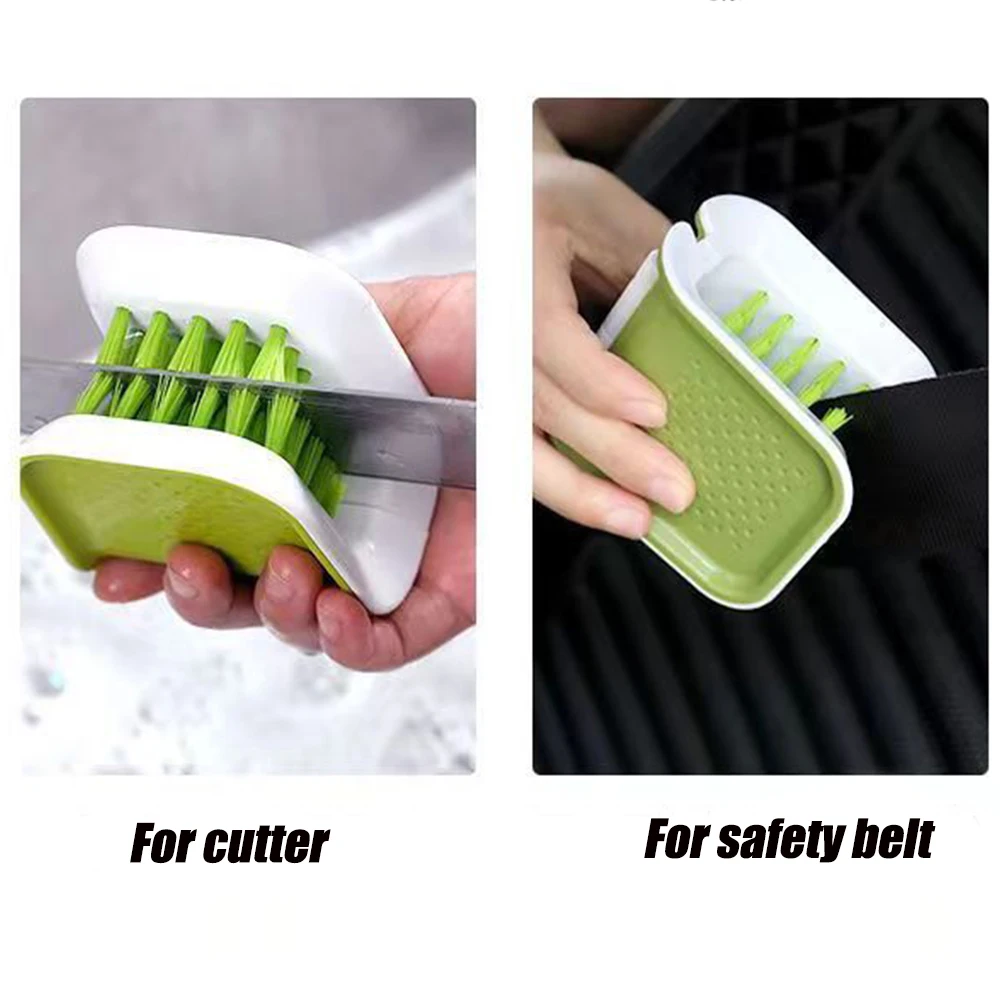 Car Seat Belt Cleaning Brush Automotive Safe Belt Washing Tool Double Sided U Car Interior Openable Cleaning Brush Accessories